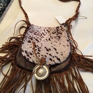 Brown Leather Western Purse